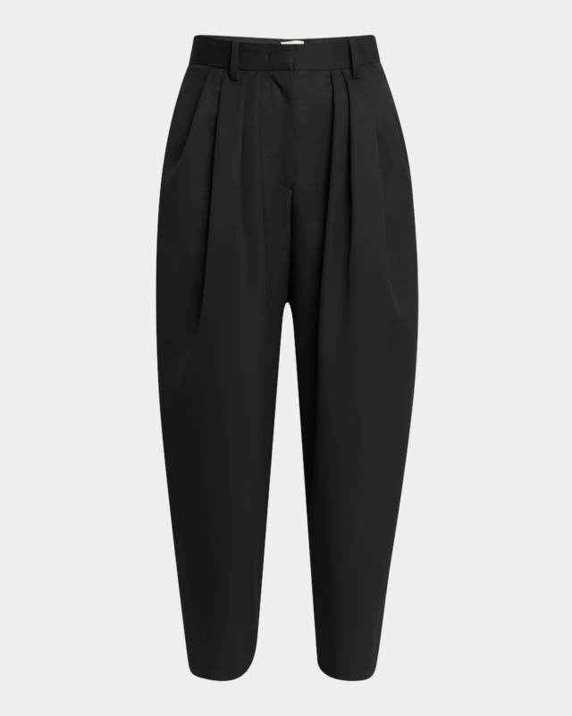 Janice Pleated Wool Pants
